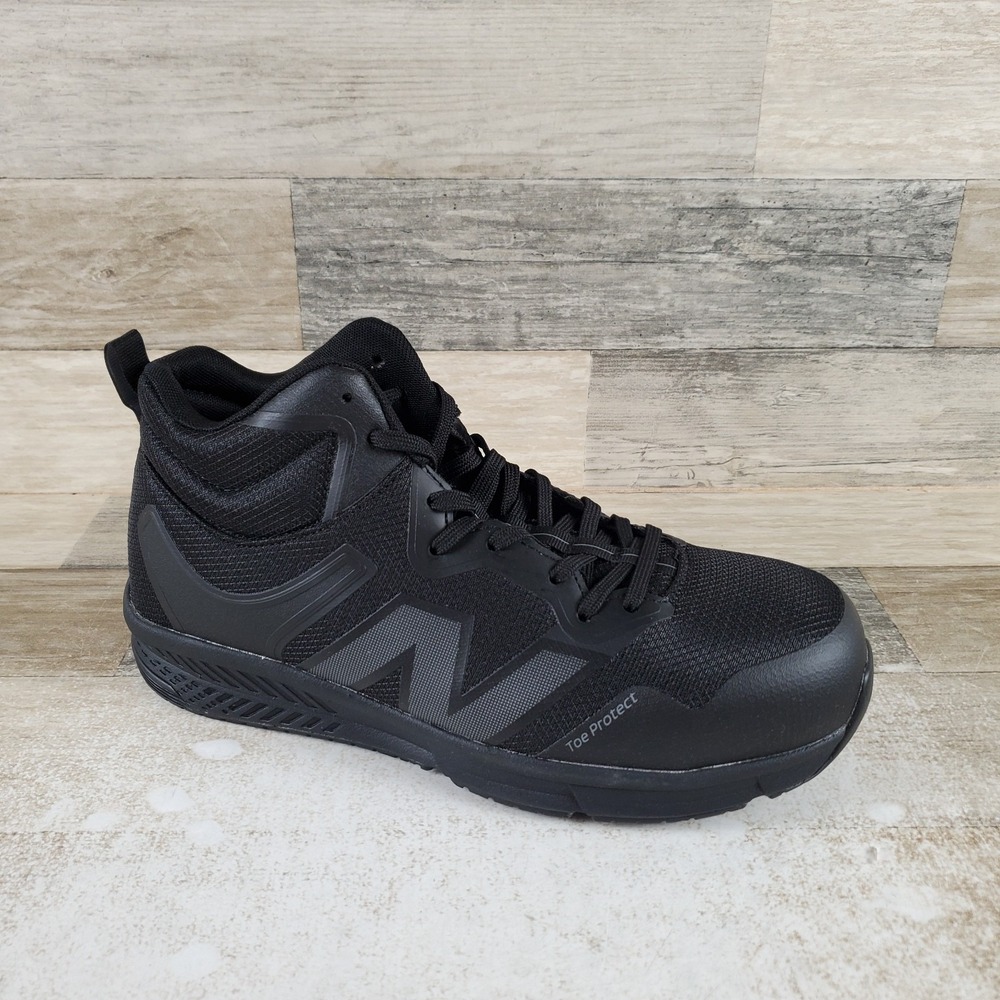 New Balance Evolve Mid Work Shoes Womens Sz 9.5 Black Safety Comp Toe Lace Up